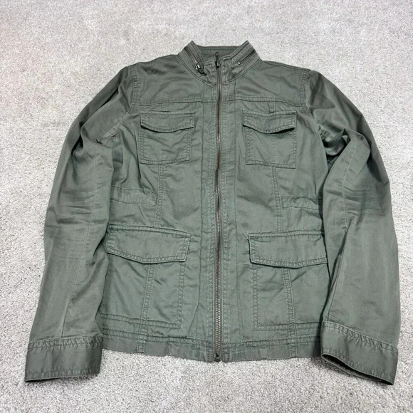 Caslon Jacket Women’s Green Long Sleeve Full Zip Size Medium - Picture 5 of 11